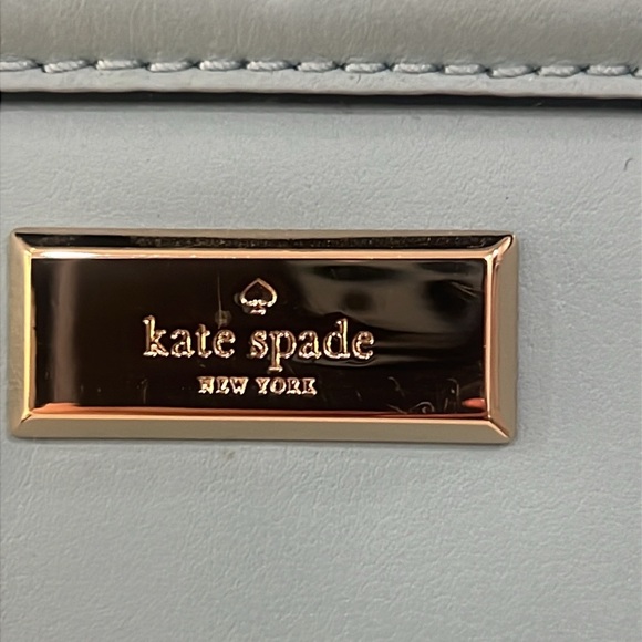 Kate Spade Light Blue Satchel. EUC - Picture 4 of 16